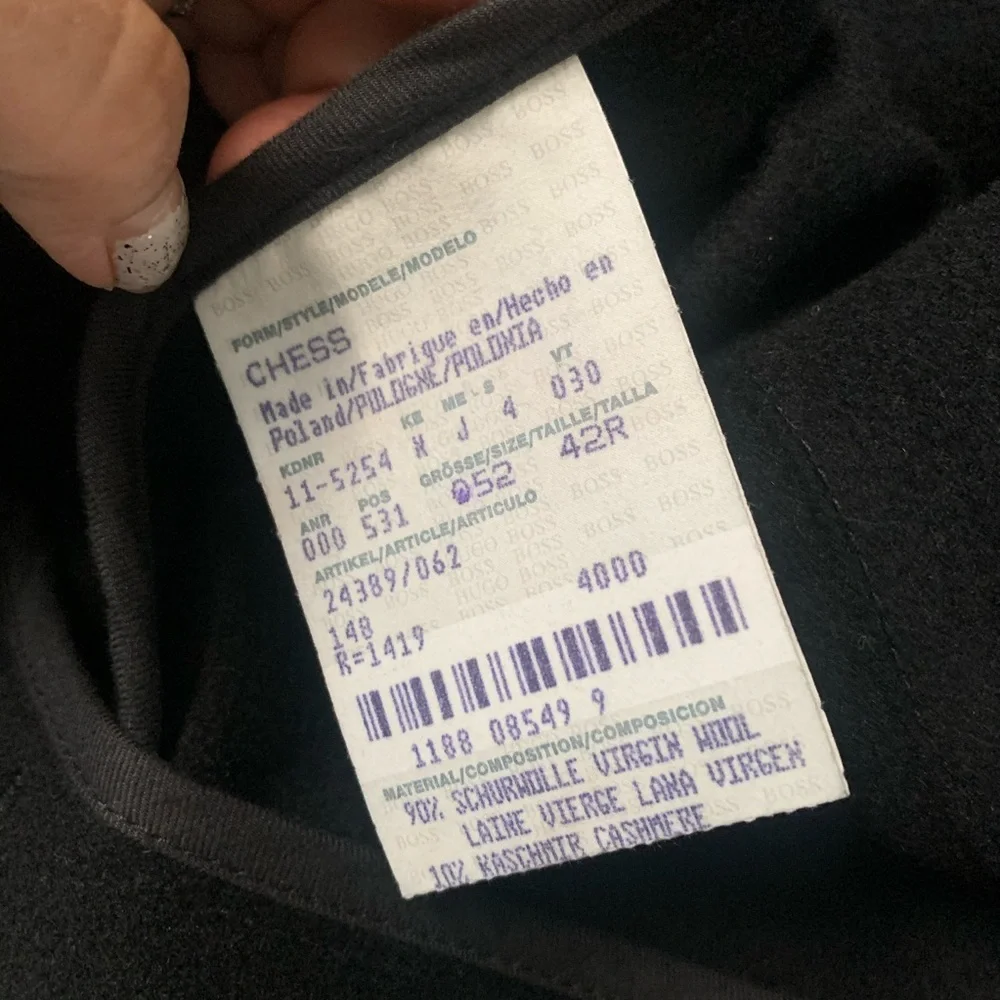 Hugo Boss Cashmere Wool Coat